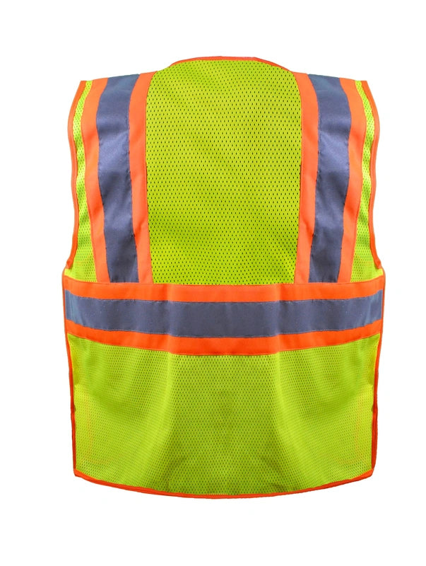 Mesh Two-Tone Breakaway Surveyor Vest w/Qr Zipper